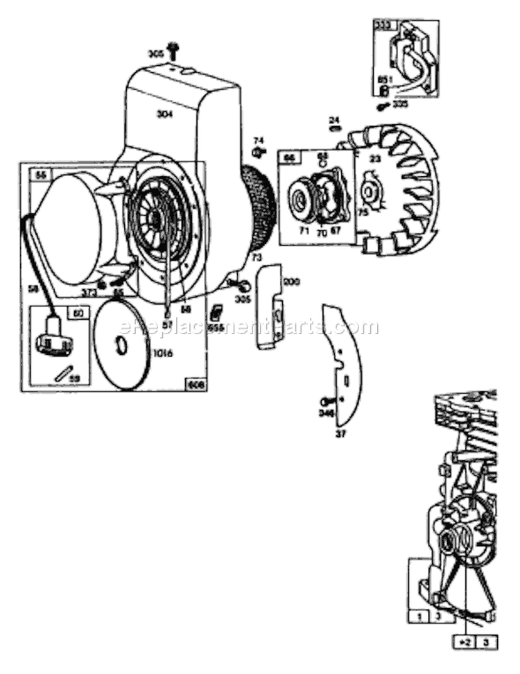Page B Diagram and Parts List for 9115-0  Briggs and Stratton Generator